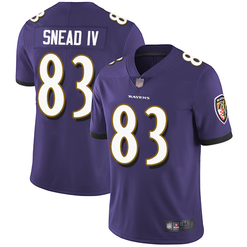 Baltimore Ravens Limited Purple Men Willie Snead IV Home Jersey NFL Football #83 Vapor Untouchable->youth nfl jersey->Youth Jersey